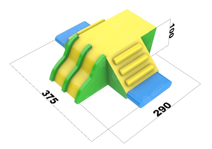 Надувной аквапарк "Детский" 10,7*9*1,9 м