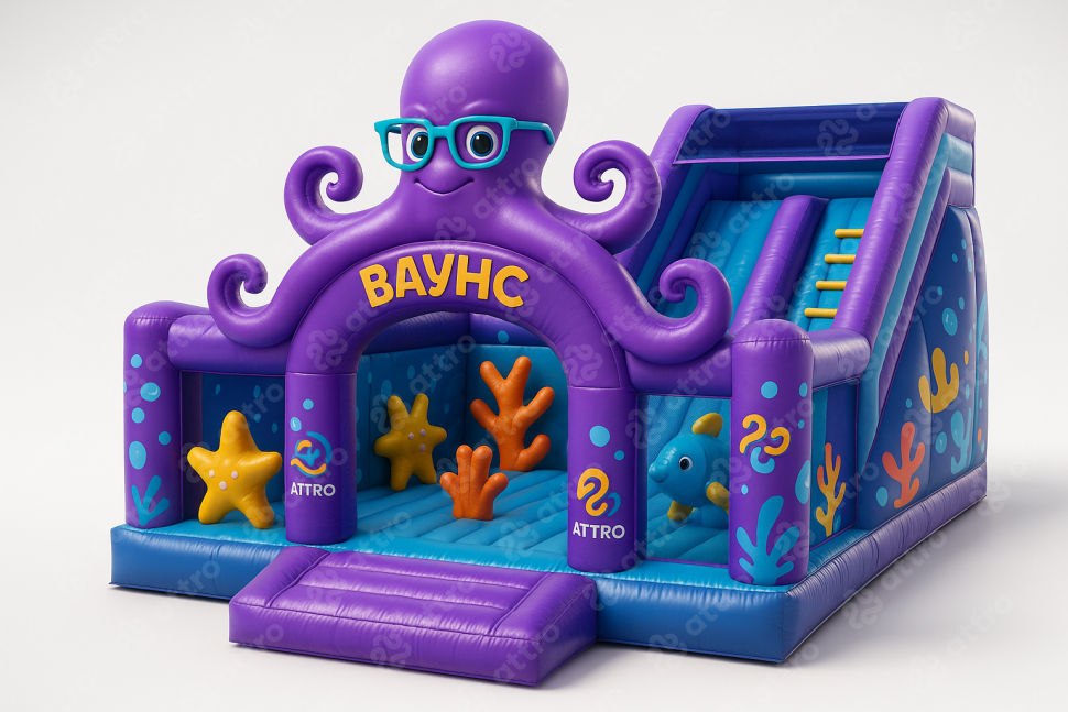 Проект надувного батута «Малыш спрут»